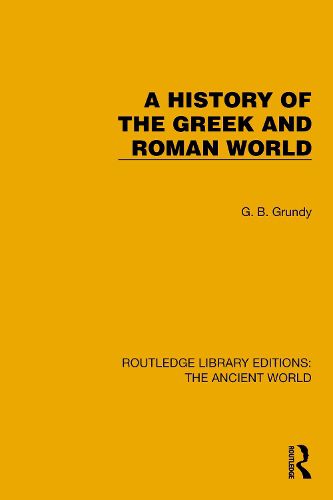 Cover image for A History of the Greek and Roman World