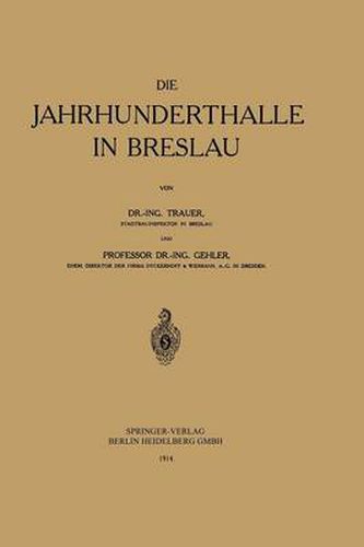 Cover image for Die Jahrhunderthalle in Breslau