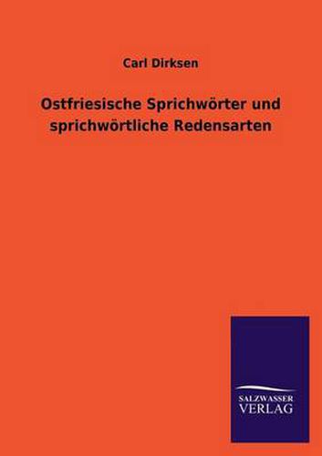 Cover image for Ostfriesische Sprichworter Und Sprichwortliche Redensarten