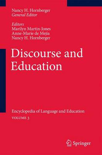 Cover image for Discourse and Education: Encyclopedia of Language and EducationVolume 3