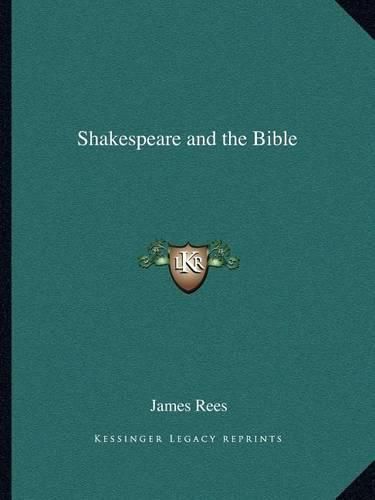 Cover image for Shakespeare and the Bible