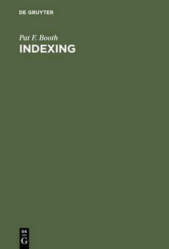 Cover image for Indexing: The Manual of Good Practice