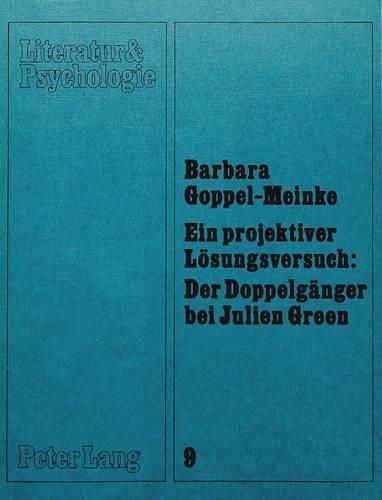 Cover image for Ein Projektiver Loesungsversuch: Der Doppelgaenger Bei Julien Green