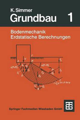 Cover image for Grundbau: Teil 1 Bodenmechanik Und Erdstatische Berechnungen