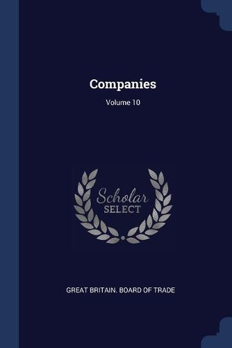 Cover image for Companies; Volume 10