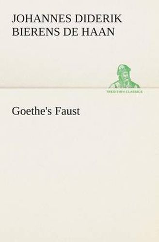 Cover image for Goethe's Faust