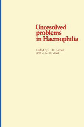 Cover image for Unresolved problems in Haemophilia