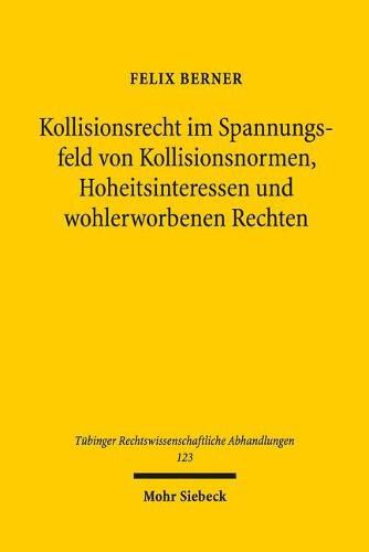 Cover image for Kollisionsrecht im Spannungsfeld von Kollisionsnormen, Hoheitsinteressen und wohlerworbenen Rechten