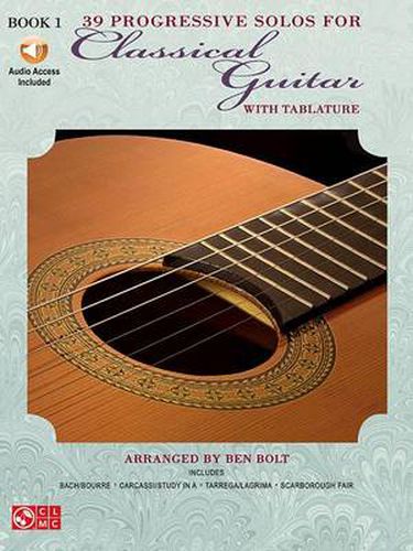 Cover image for 39 Progressive Solos for Classical Guitar