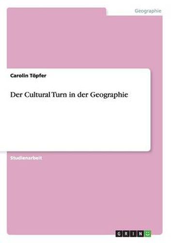 Cover image for Der Cultural Turn in der Geographie