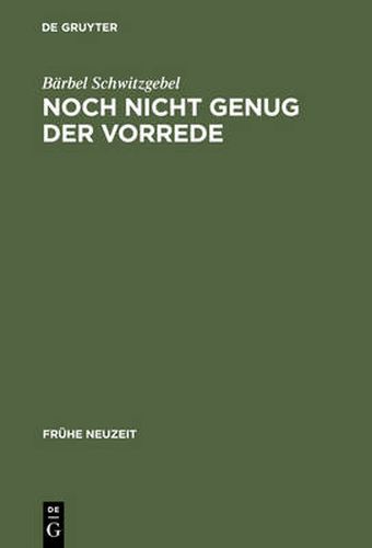 Cover image for Noch nicht genug der Vorrede