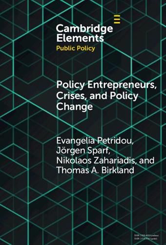 Cover image for Policy Entrepreneurs, Crises, and Policy Change