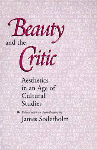 Cover image for Beauty and the Critic: Aesthetics in an Age of Cultural Studies