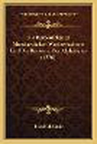 Die Reihenfolge in Mundartlichen Worterbuchern Und Die Revision Des Alphabetes (1876)