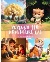 Cover image for Popcorn, the Adventure Cat