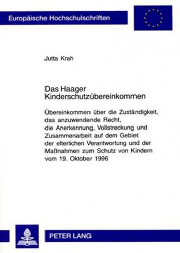 Cover image for Das Haager Kinderschutzubereinkommen