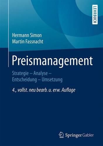 Cover image for Preismanagement: Strategie - Analyse - Entscheidung - Umsetzung