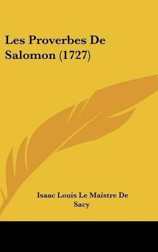 Cover image for Les Proverbes de Salomon (1727)
