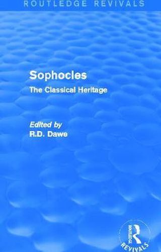 Cover image for Sophocles (Routledge Revivals): The Classical Heritage