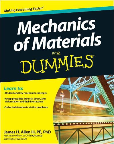 Cover image for Mechanics of Materials For Dummies