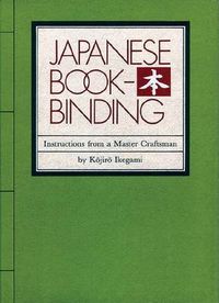 Cover image for Japanese Bookbinding