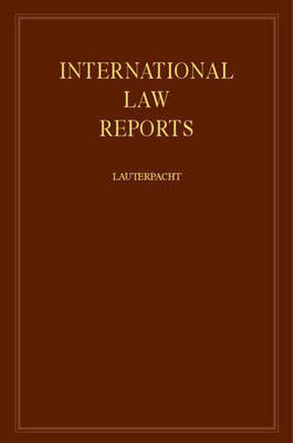 Cover image for International Law Reports