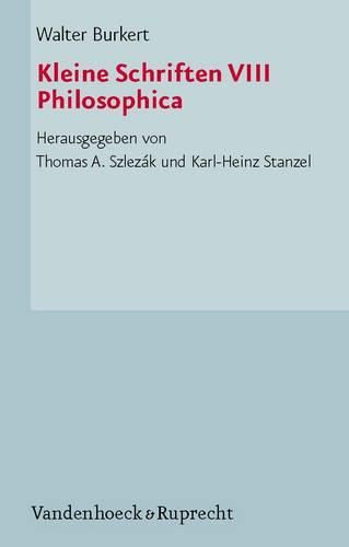 Cover image for Kleine Schriften: Philosophica