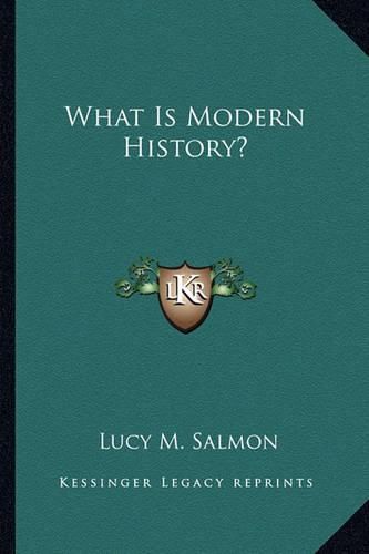 What Is Modern History?