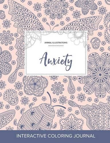 Cover image for Adult Coloring Journal: Anxiety (Animal Illustrations, Ladybug)