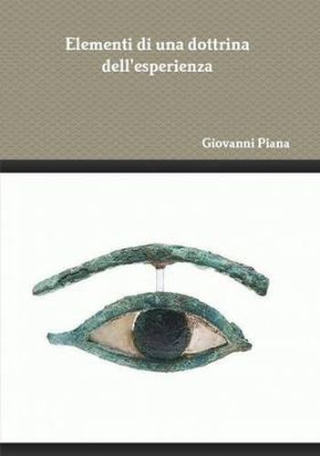 Cover image for Elementi Di Una Dottrina Dell'esperienza