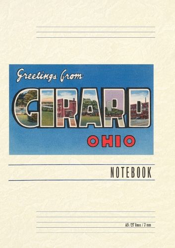 Cover image for Vintage Lined Notebook Greetings from Girard