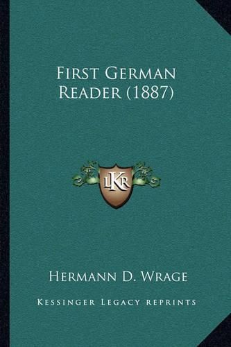 Cover image for First German Reader (1887)