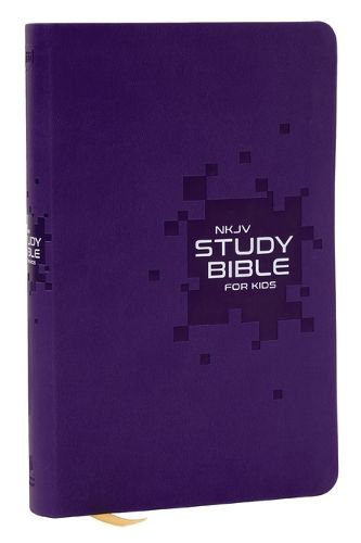 Cover image for NKJV Study Bible for Kids, Purple Leathersoft: The Premier Study Bible for Kids