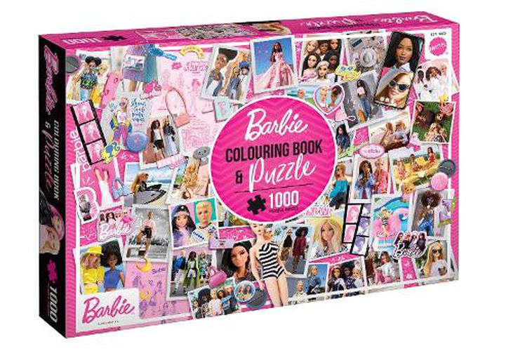 Cover image for Barbie: Adult Colouring Book and Puzzle (Mattel: 1000 Pieces)