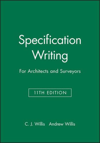 Cover image for Specification Writing for Architects and Surveyors