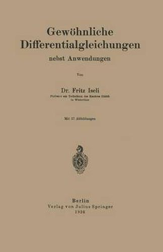 Cover image for Gewoehnliche Differentialgleichungen Nebst Anwendungen