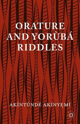 Cover image for Orature and Yoruba Riddles