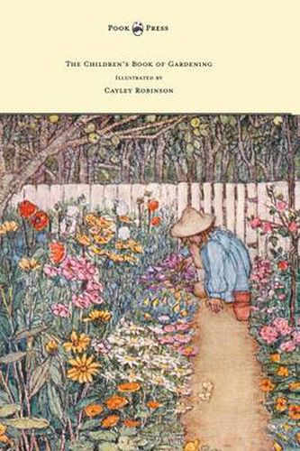 Cover image for The Children's Book of Gardening - Illustrated by Cayley-Robinson