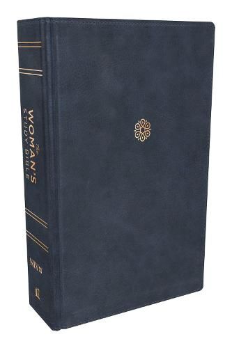 Cover image for NIV, The Woman's Study Bible, Leathersoft, Blue, Full-Color, Red Letter: Receiving God's Truth for Balance, Hope, and Transformation