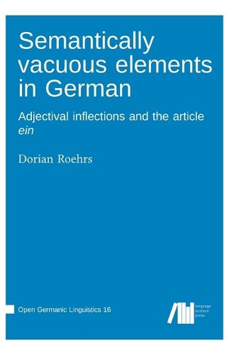 Cover image for Semantically vacuous elements in German