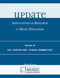 Cover image for Update: Applications of Research in Music Education