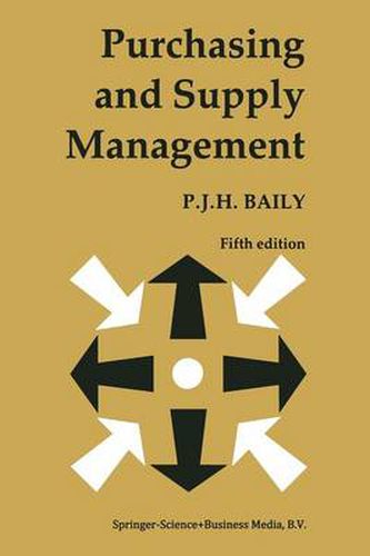 Cover image for Purchasing and Supply Management