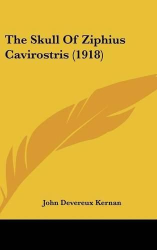 Cover image for The Skull of Ziphius Cavirostris (1918)