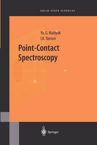 Cover image for Point-Contact Spectroscopy