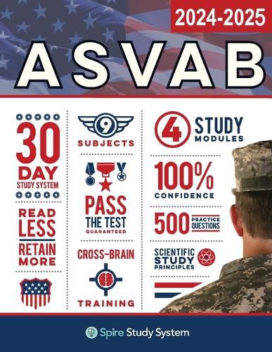 Cover image for ASVAB Study Guide: Spire Study System & ASVAB Test Prep Guide with ASVAB Practice Test Review Questions for the Armed Services Vocational Aptitude Battery