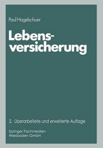 Cover image for Lebensversicherung