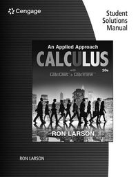 Cover image for Student Solutions Manual for Larson's Calculus: An Applied Approach,  10th