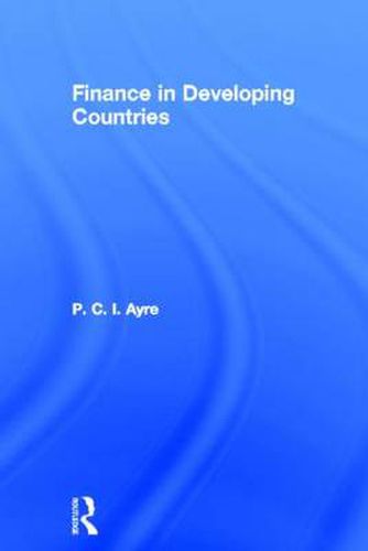 Cover image for Finance in Developing Countries