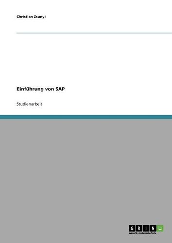 Cover image for Einfuhrung Von SAP