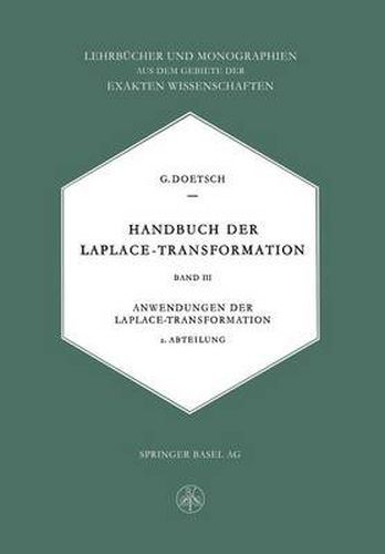 Cover image for Handbuch Der Laplace-Transformation: Anwendungen Der Laplace-Transformation